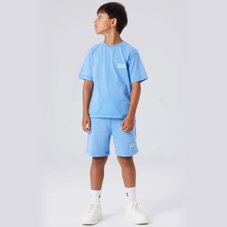 NAME IT NKMFANDEL regular joggingshort lichtblauw