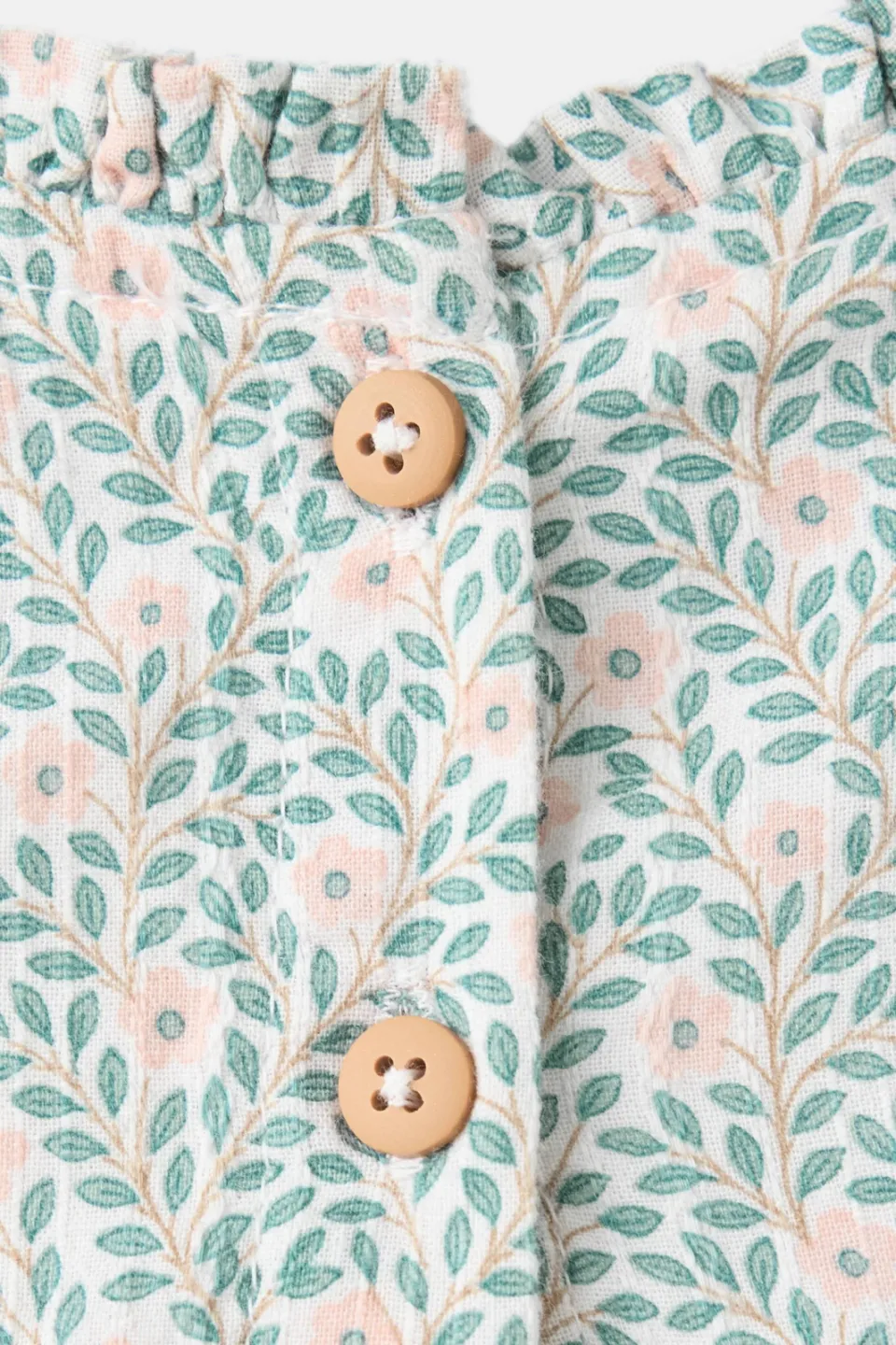Mango Kids gebloemde set met smockwerk - groen/roze, foto 6