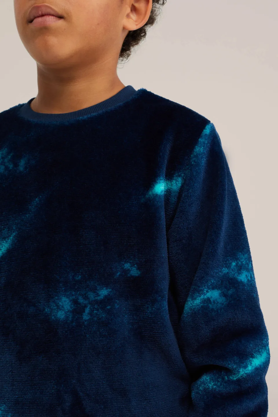 WE Fashion tie-dye pyjama donkerblauw/blauw, foto 4