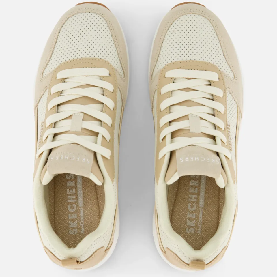 Skechers Uno 2 Much Fun Sneakers taupe Textiel, foto 3