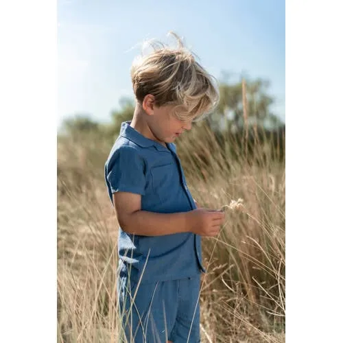 Little Dutch overhemd blauw, foto 3