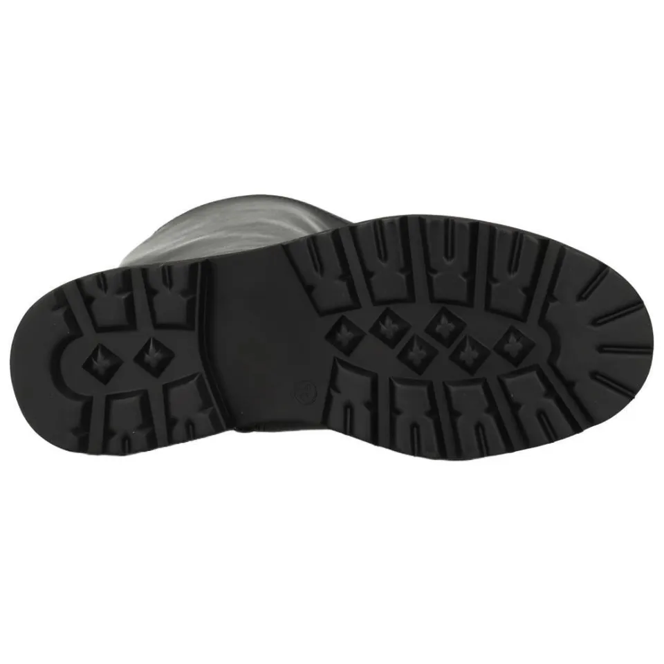 POSH by Poelman Jennifer leren laarzen met profielzool - zwart, foto 6