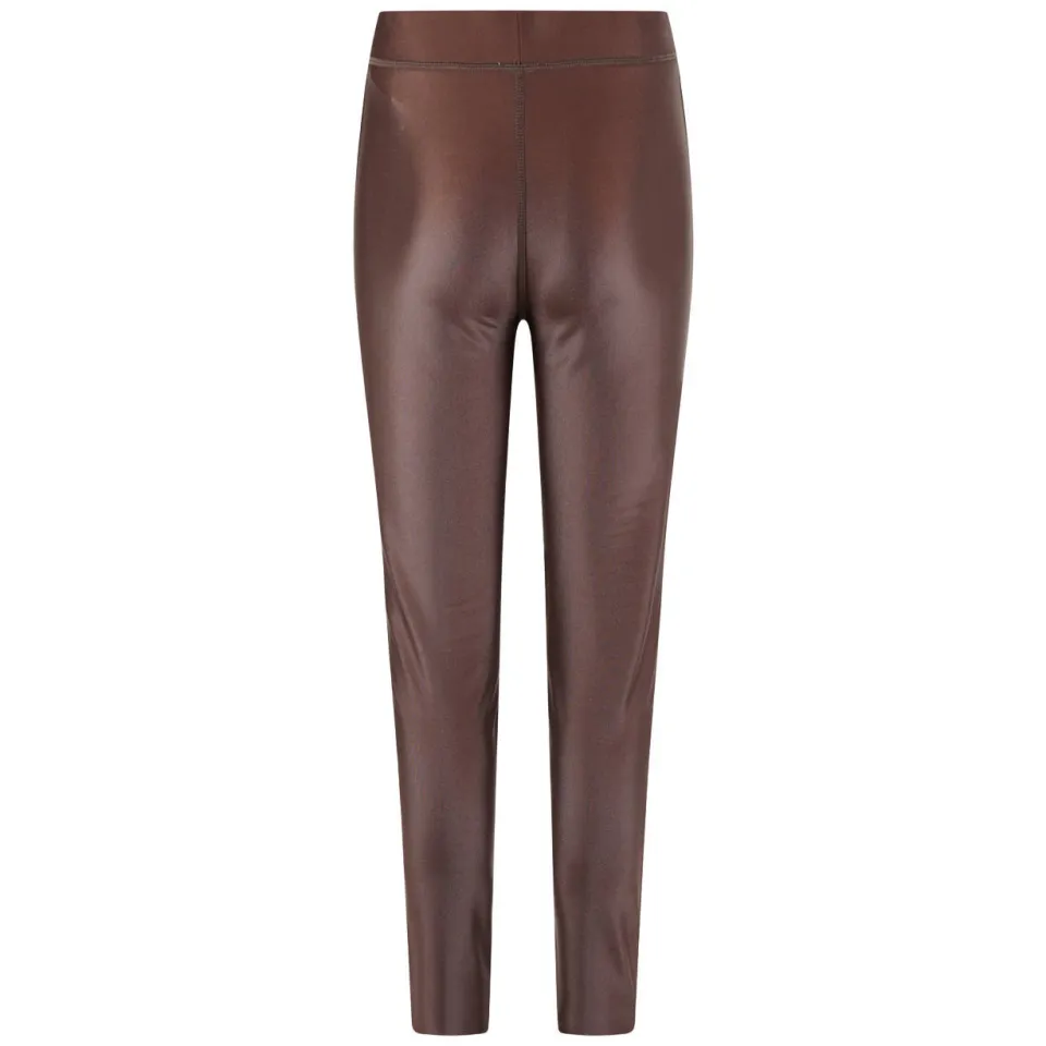 Shoeby imitatieleren skinny legging donkerbruin, foto 3