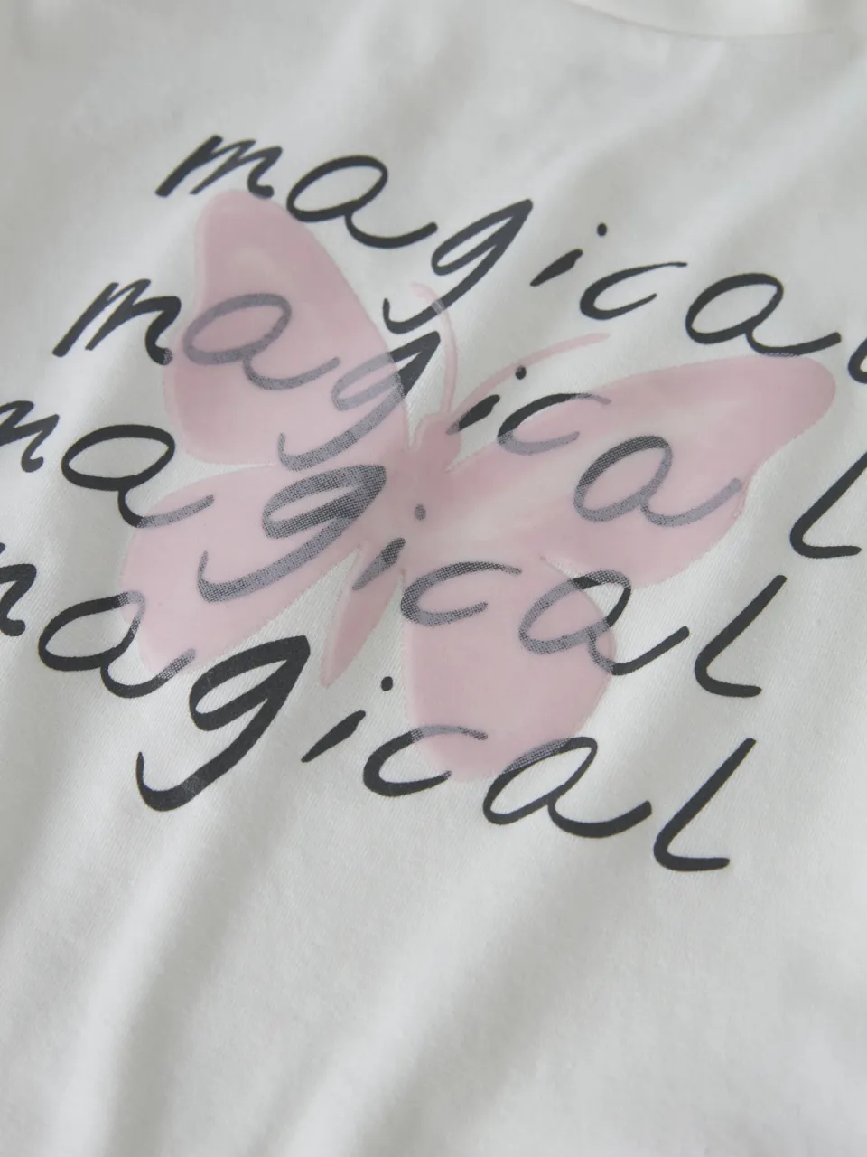 NAME IT MINI t-shirt wit met tekst, foto 3