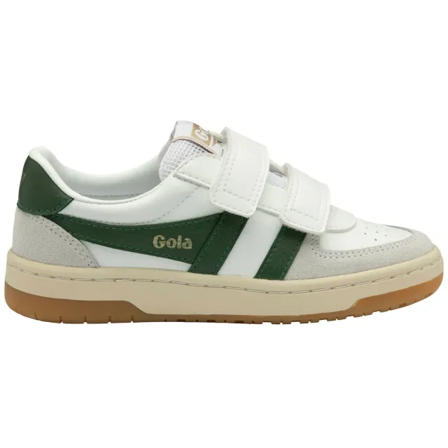 Gola Hawk Strap sneaker wit Wit/donkergroen