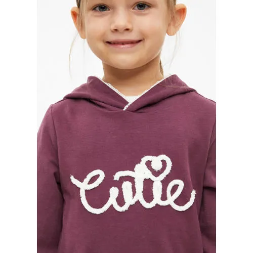 S.Oliver hoodie met tekst - donkerpaars, foto 5