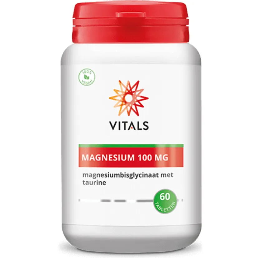 Vitals Magnesium bisglycinaat 100 mg tabletten