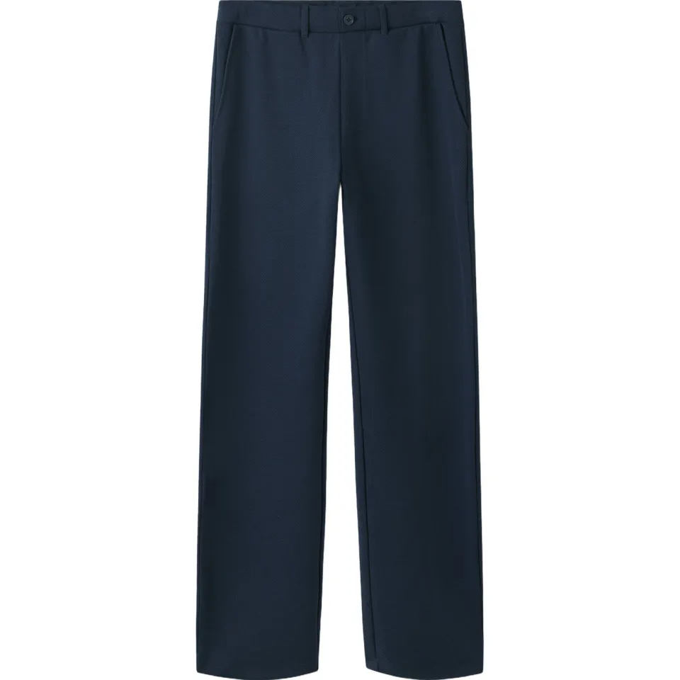 LMTD straight leg casual broek donkerblauw