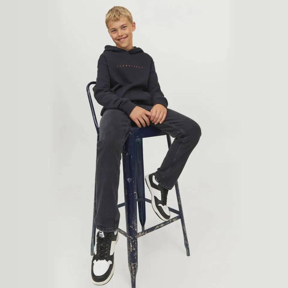 Jack & Jones JUNIOR regular fit jeans - zwart denim, foto 5