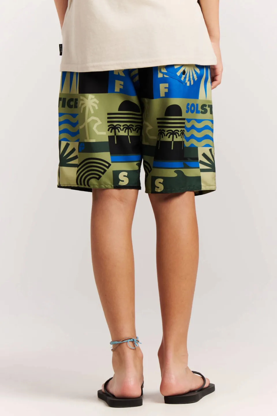 Protest zwemshort PRTTONNY JR olijfgroen/blauw, foto 6