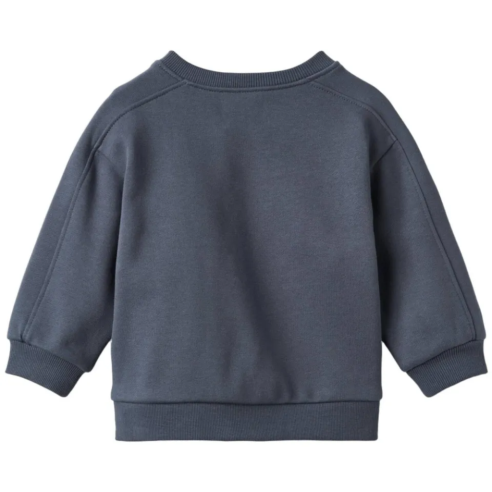 Wheat rechtvallende sweater met borduursels - blauw, foto 3