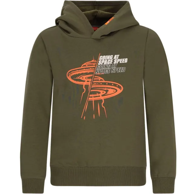 TYGO & vito hoodie met print - olijfgroen, foto 2