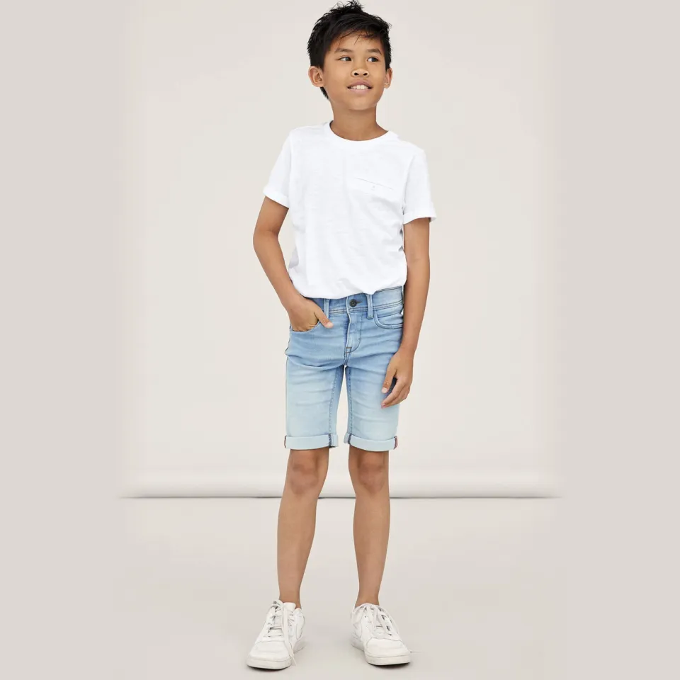 NAME IT Sofus jeansshort lichtblauw Light Blue Denim