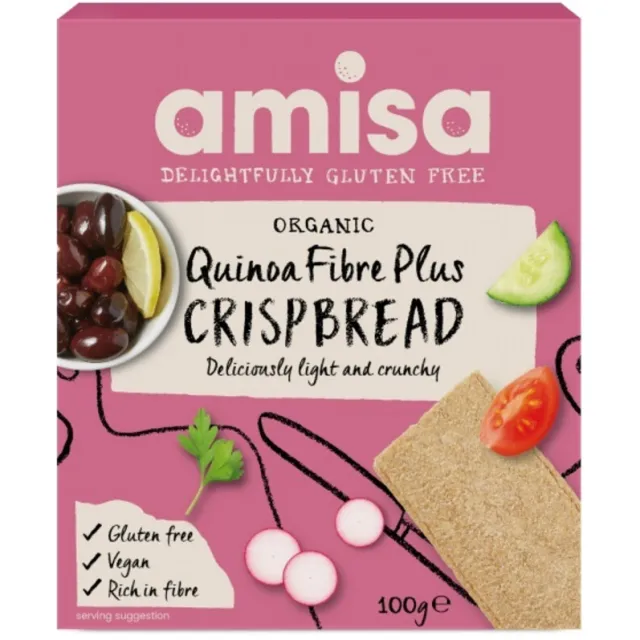 Amisa Quinoa Fibre Plus crispbread