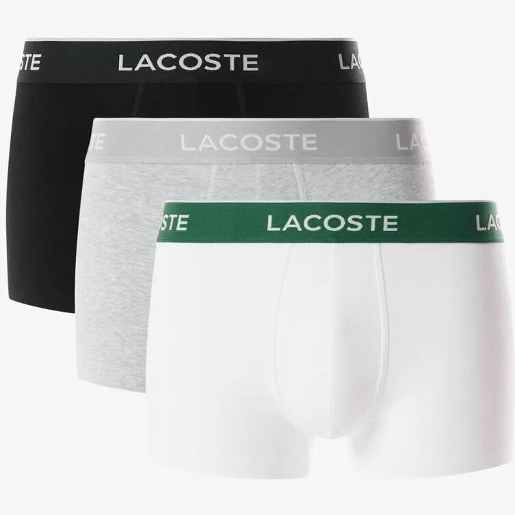 Lacoste Trunk boxershorts zwart wit heidegrijs, foto 2