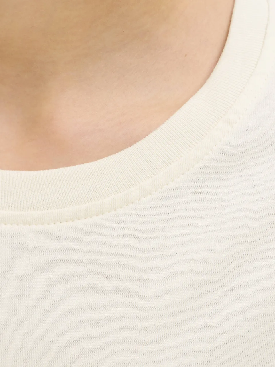 Jack & Jones Junior T-shirt ecru met logo, foto 6