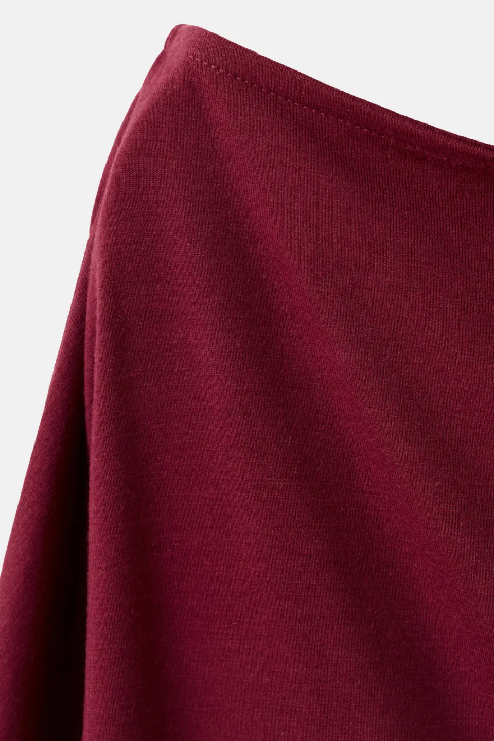 Mango TEEN off shoulder top donkerrood, foto 8