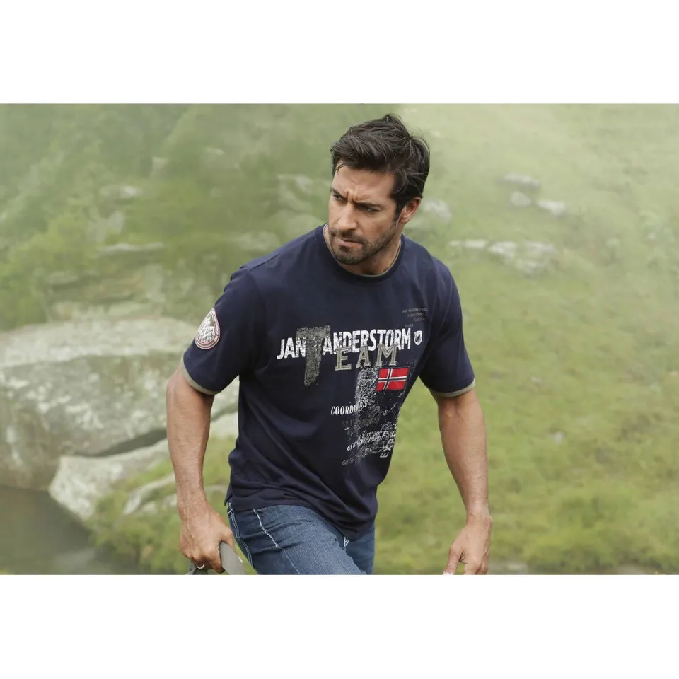 Jan Vanderstorm Sölve T-shirt donkerblauw, foto 3