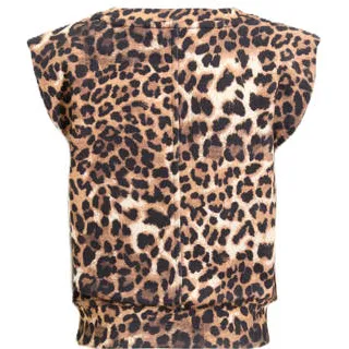 Anytime sweat top panterprint bruin, foto 3