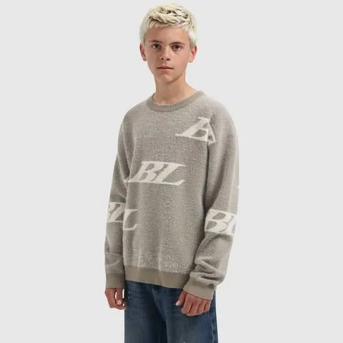 Ballin trui met print - taupe, foto 2