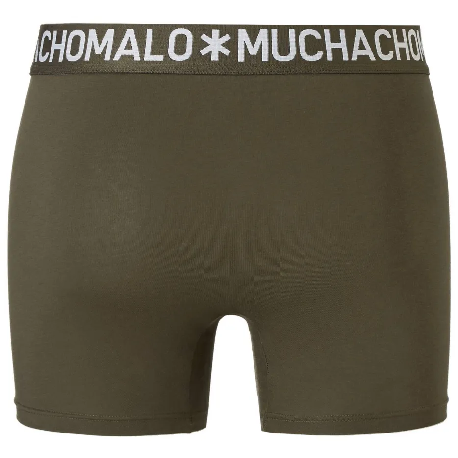 Muchachomalo Solid boxershorts 4-pack zwart/groen/blauw/rood, foto 6