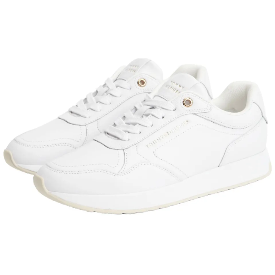 Tommy Hilfiger leren sneakers met logo - wit, foto 2