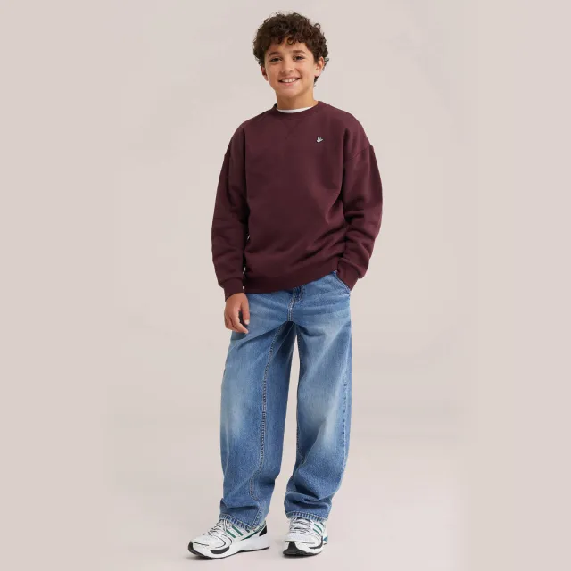 WE Fashion sweater - donkerrood