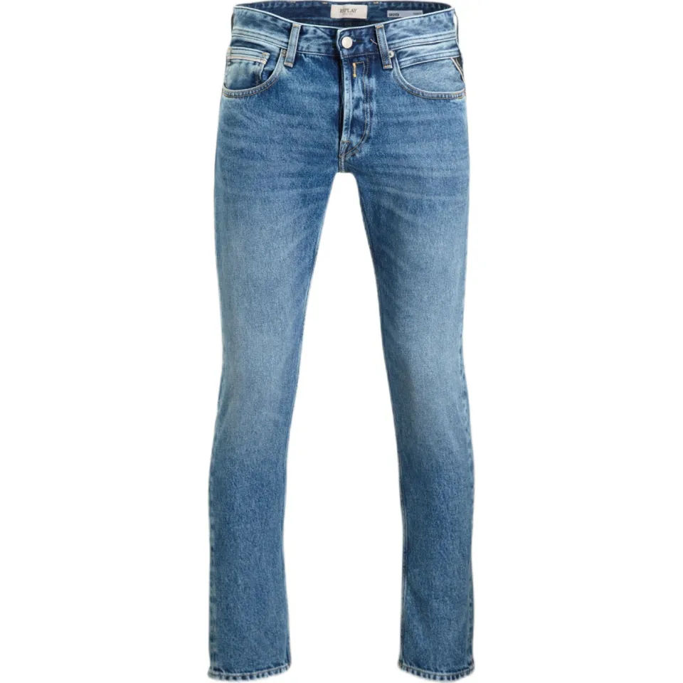 Replay GROVER straight leg jeans medium blue, foto 2