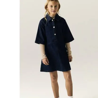 NAME IT midi spijkerjurk donkerblauw dark blue denim, foto 4