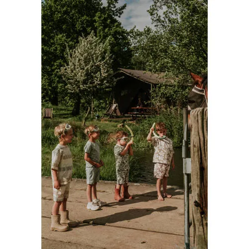 Koko Noko zwemshort gestreept groen/geel/oranje, foto 4