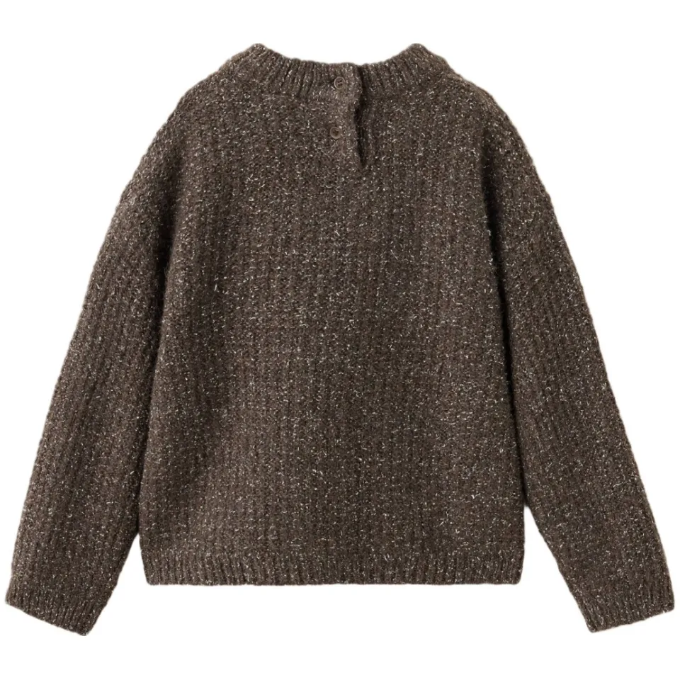 Mango Kids gebreide trui met wol - bruin, foto 2