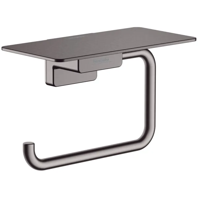 Hansgrohe AddStoris toiletrolhouder met planchet geborsteld zwart chroom
