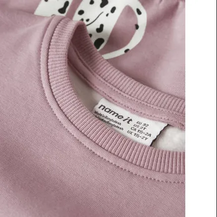 NAME IT MINI sweater met print - roze Trui All over print, foto 3
