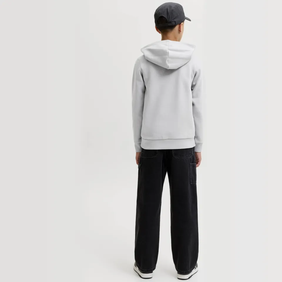 Jack & Jones JUNIOR hoodie lichtgrijs, foto 4