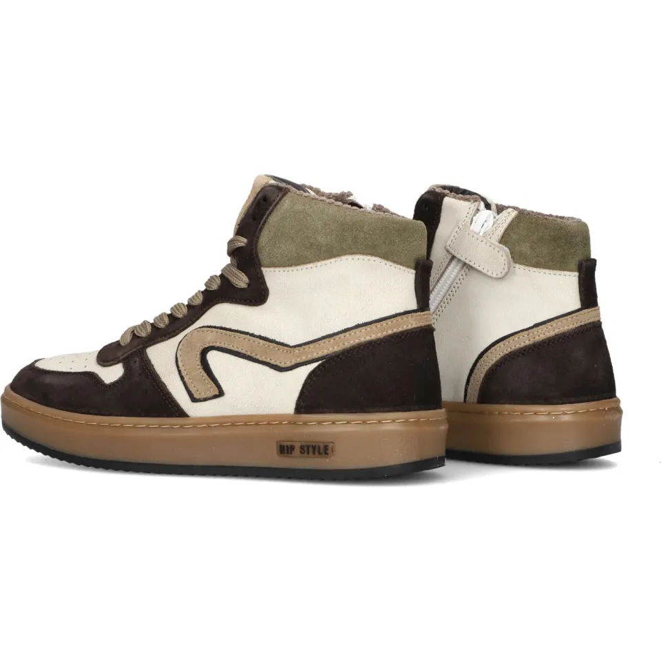 Hip Shoe Style H1803 hoge sneakers bruin, foto 3