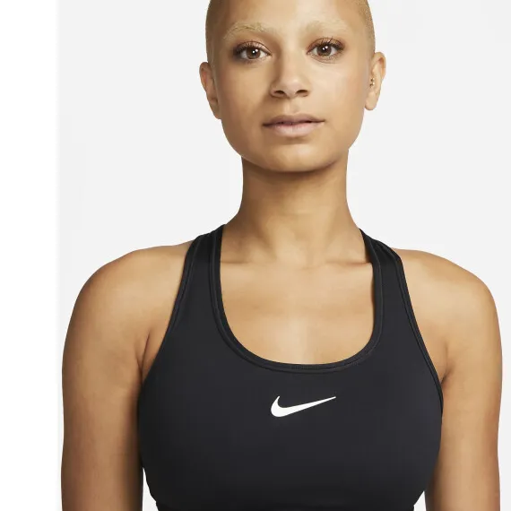 Nike Dri-FIT Swoosh sport-bh zwart, foto 5