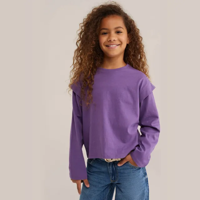 WE Fashion longsleeve paars