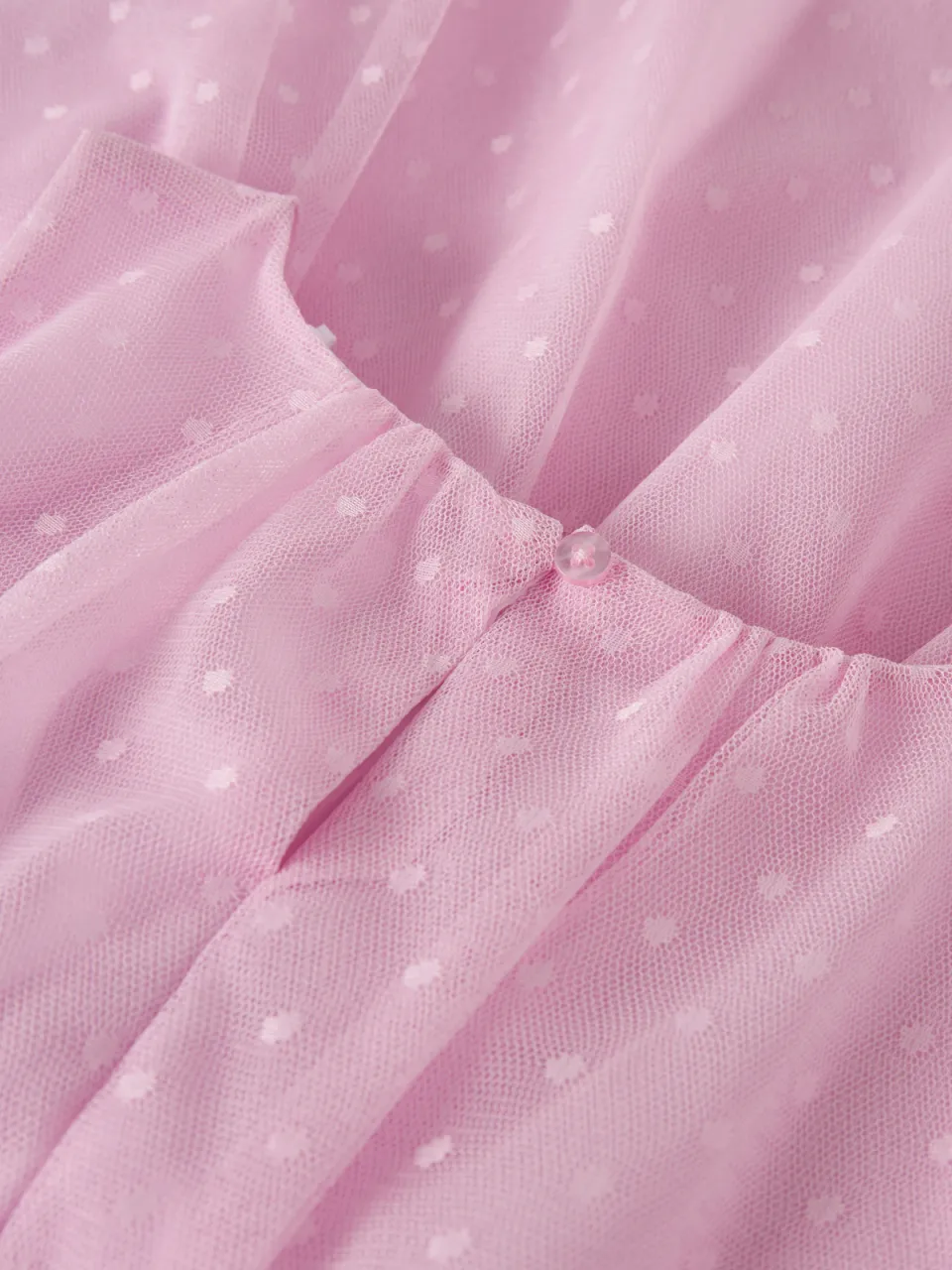 NAME IT semi-transparante korte jurk met stippen roze, foto 3