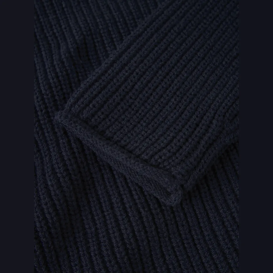 NAME IT MINI oversized gebreide trui - donkerblauw Meisjes Katoen Ronde hals, foto 4