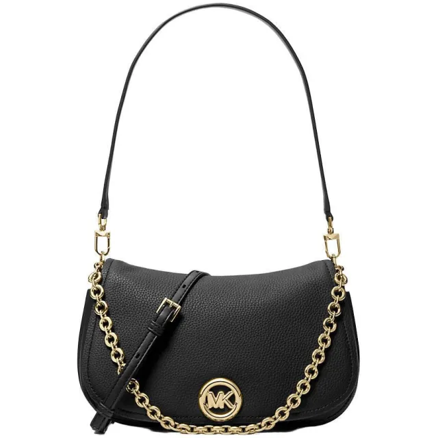 MICHAEL Michael Kors Michael Kors leren schoudertas Nolita zwart