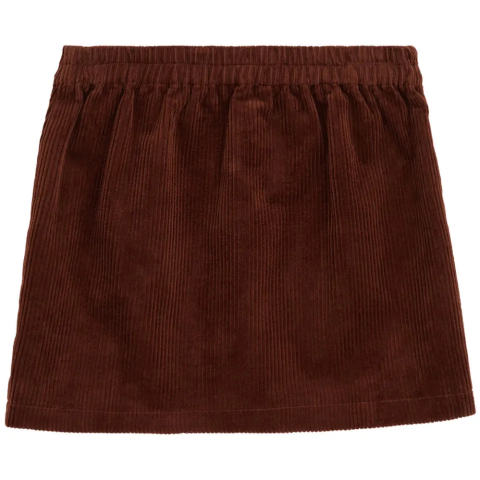 WE Fashion corduroy korte rok cognac, foto 3