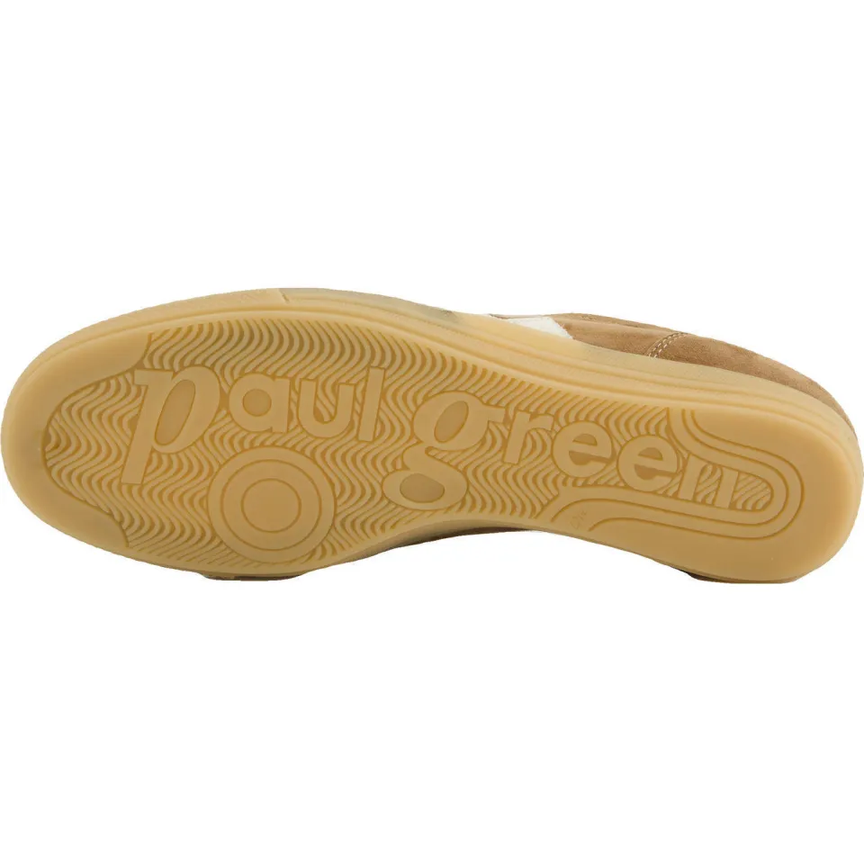 Paul Green suède sneakers cognac/ecru, foto 6