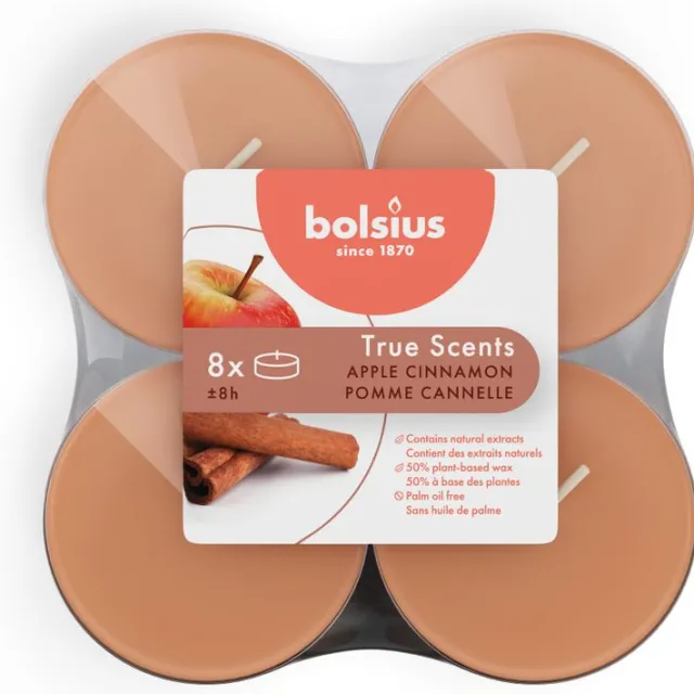Bolsius True Scents Apple Cinnamon maxi theelicht