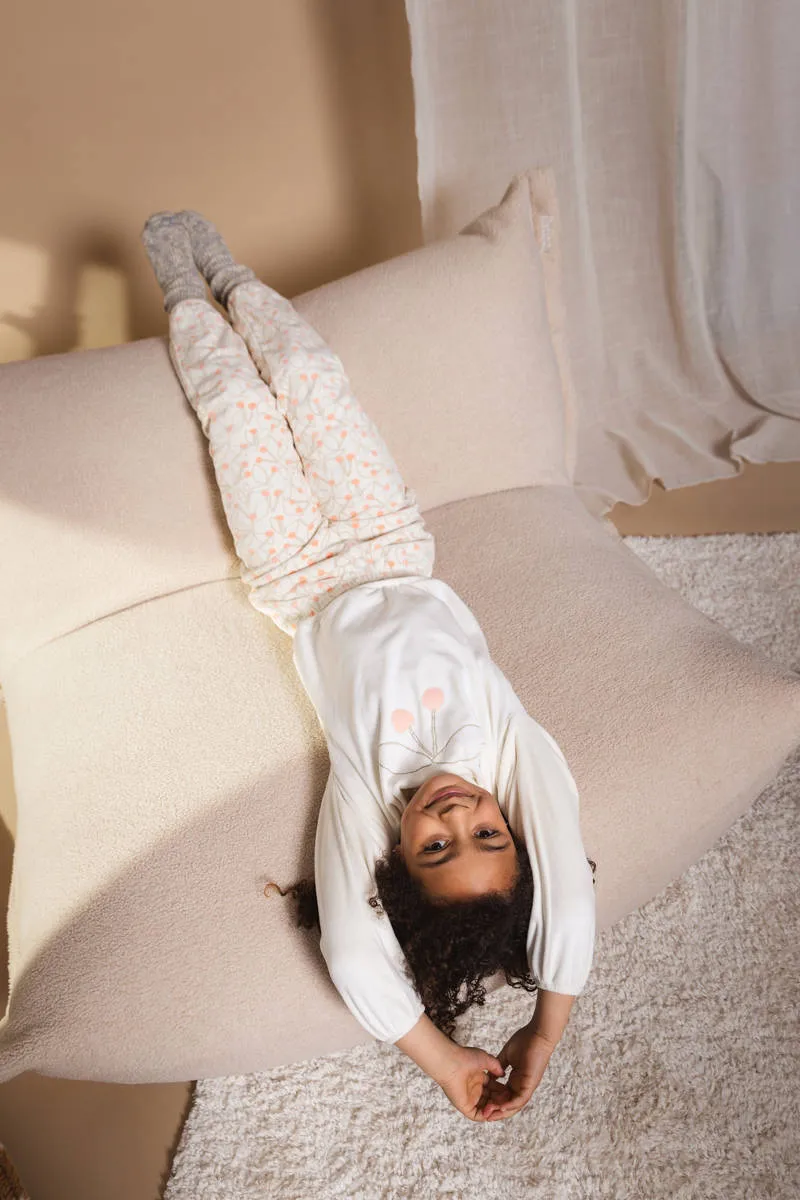Quapi pyjamaset met all over print ecru Ecru/oranje