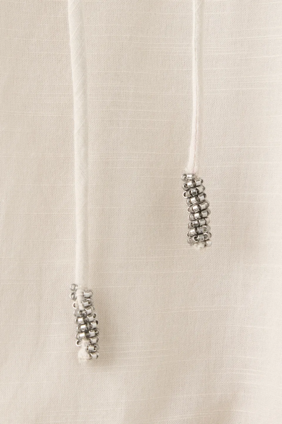 Mango blousetop beige met kordel, foto 5