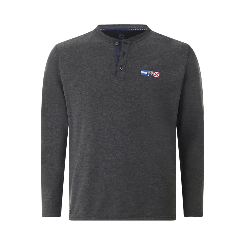 Jan Vanderstorm longsleeve JORNSEN Plus donkergrijs, foto 2
