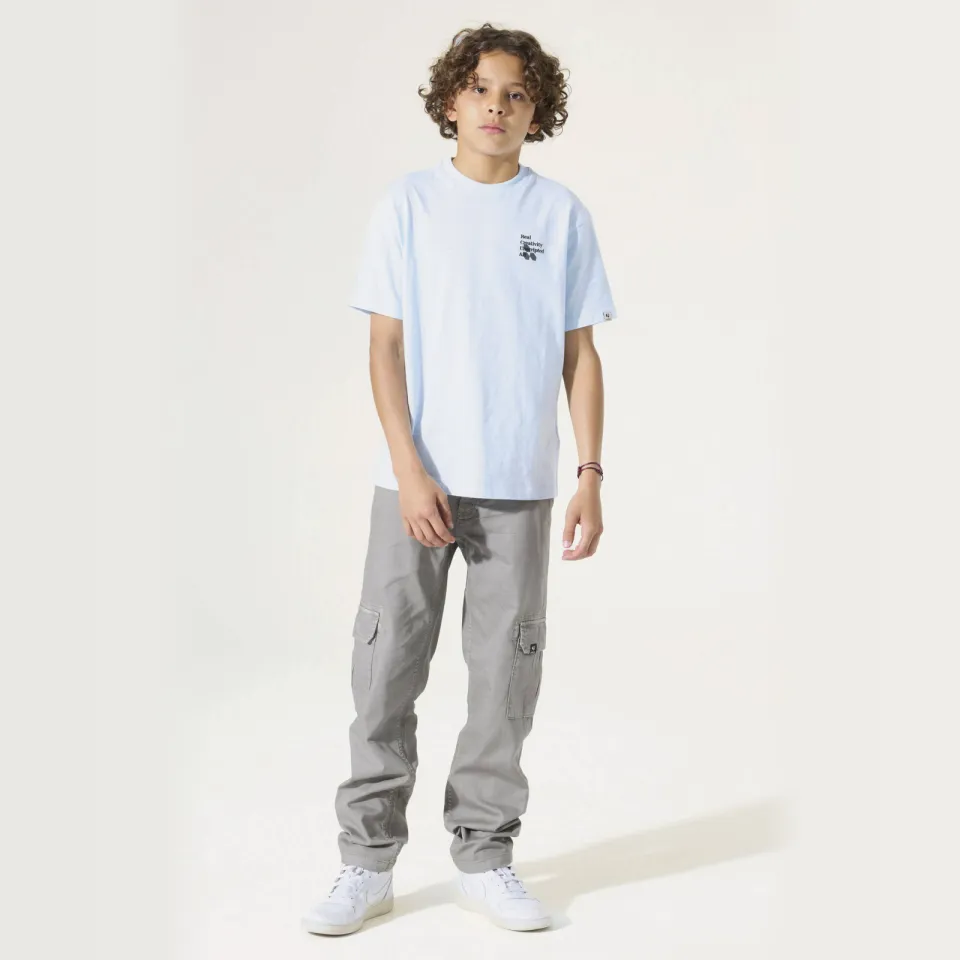 Garcia T-shirt met backprint lichtblauw, foto 3