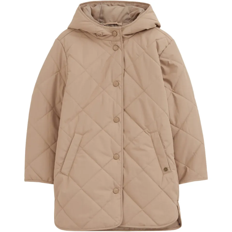 WE Fashion quilted jas beige, foto 2