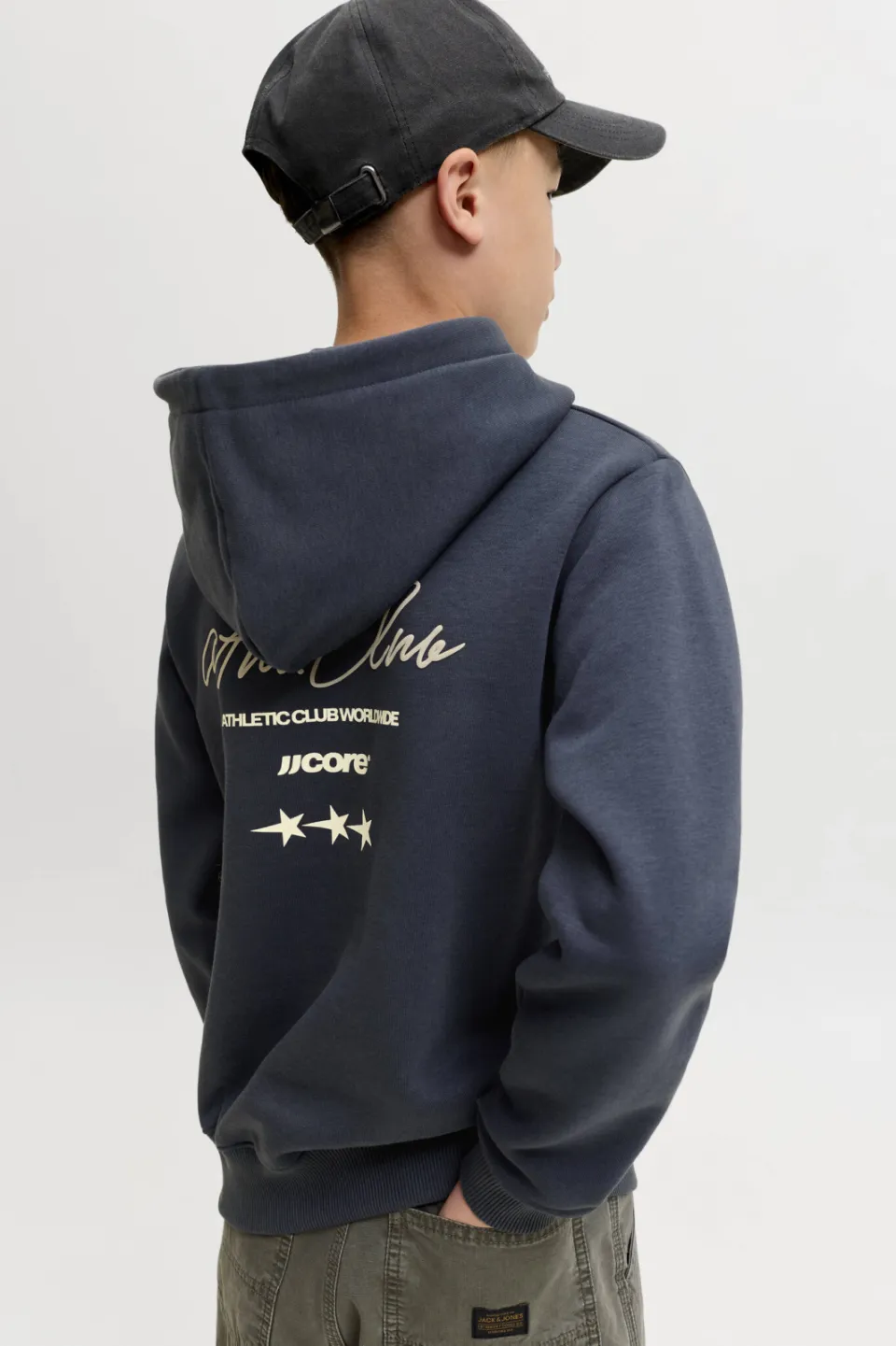 Jack & Jones JUNIOR hoodie met backprint - donkerblauw, foto 5