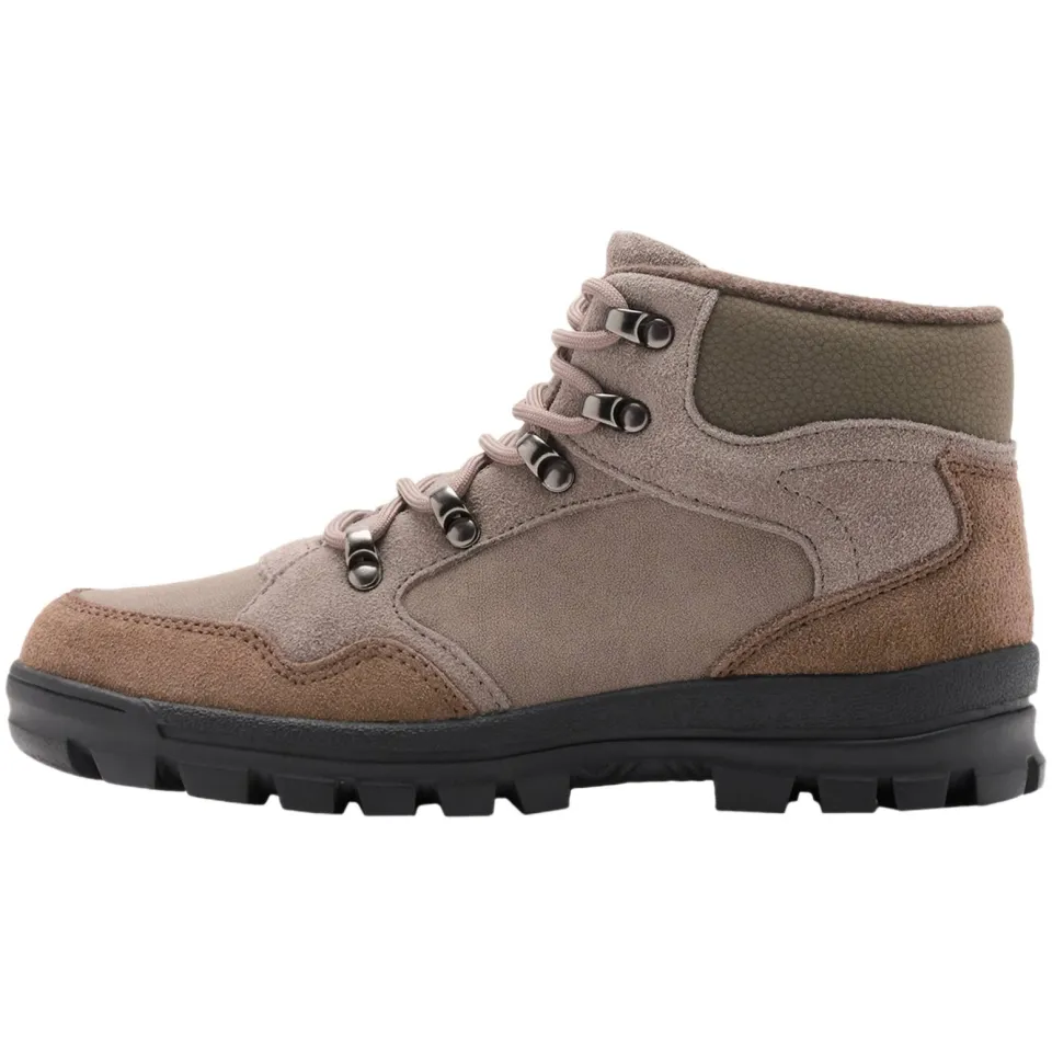 Mango Kids leren enkelboots met profielzool - taupe, foto 2